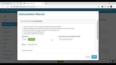 CPP IZ Immunization Record Upload