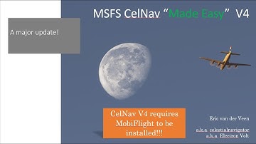MSFS Celestial Navigation V4 demo -- RELEASED