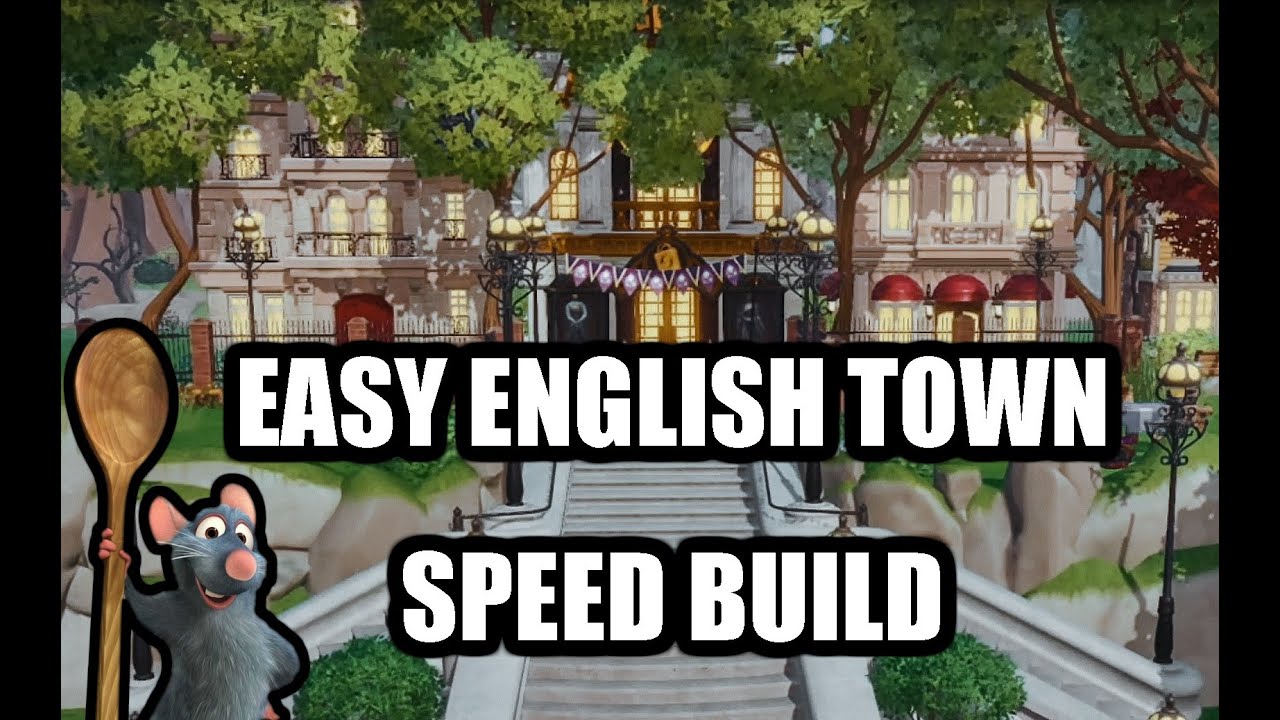 Simple English Town Build // Disney Dreamlight Valley YouTube