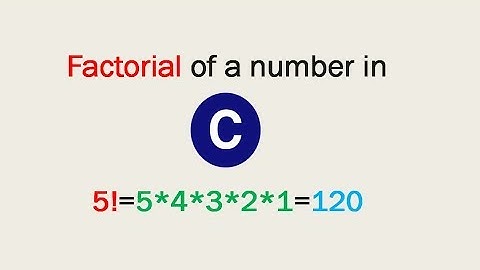 Program to find Factorial of a Number - C Programming