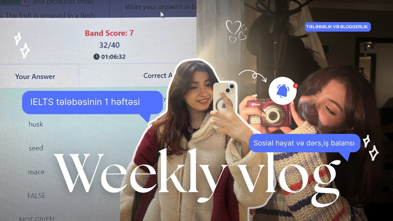 İeltsə hazırlaşmaq və iş, dərs sosial həyat balansını qorumağa çalışmaq🫠