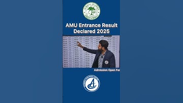 How to Check AMU Entrance Result 2025 ? #amuentrance2025 #resultcheck #amu