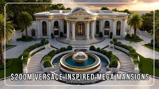 Touring the $200M Versace Inspired Mega Mansions 2025  Elite Luxury Homes