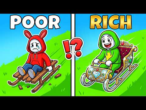 JJ & MIKEY RACE SLEDS FROM $1 TO $1,000,000,000 IN ROBLOX?!