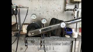 Extreme 1/2 air impact wrench torque testing in torque tester.