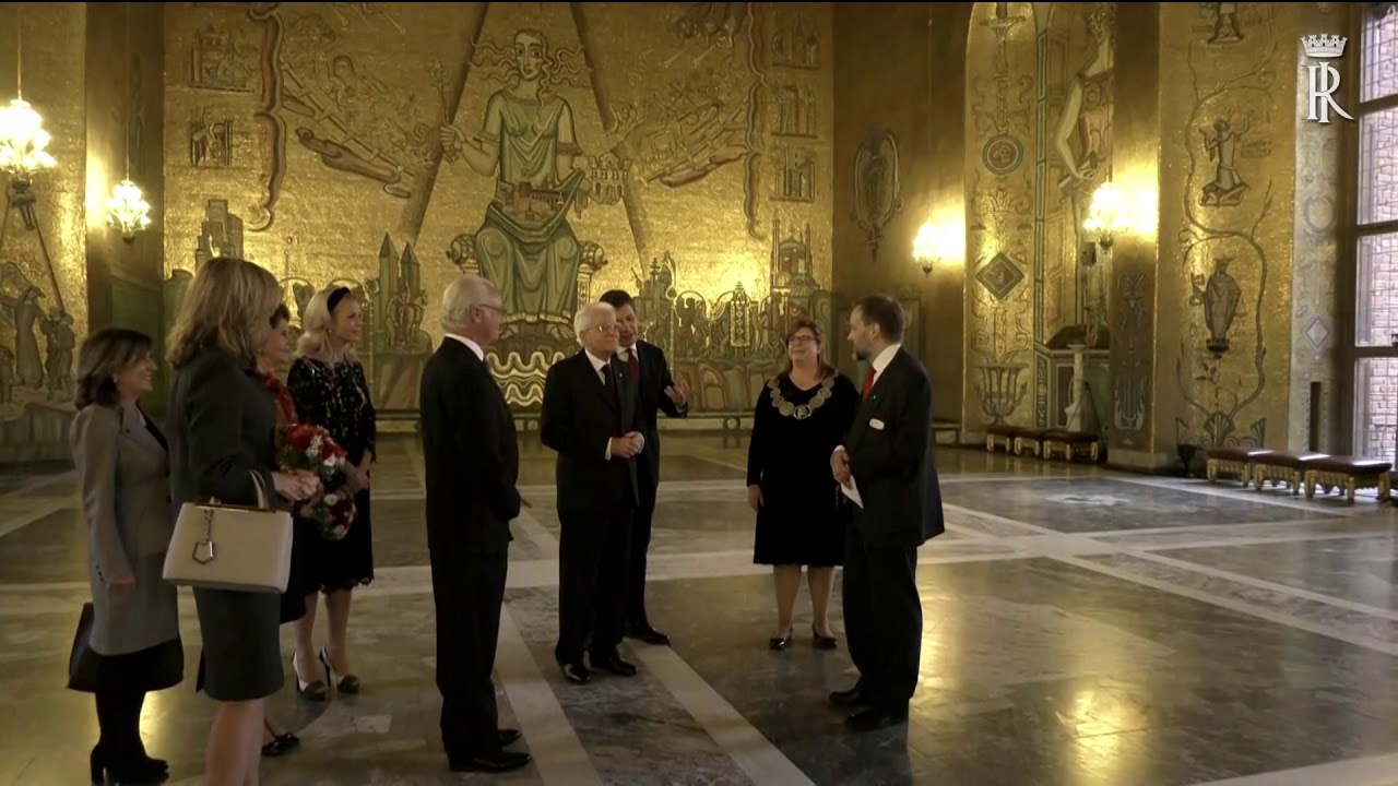 Mattarella al Municipio di Stoccolma