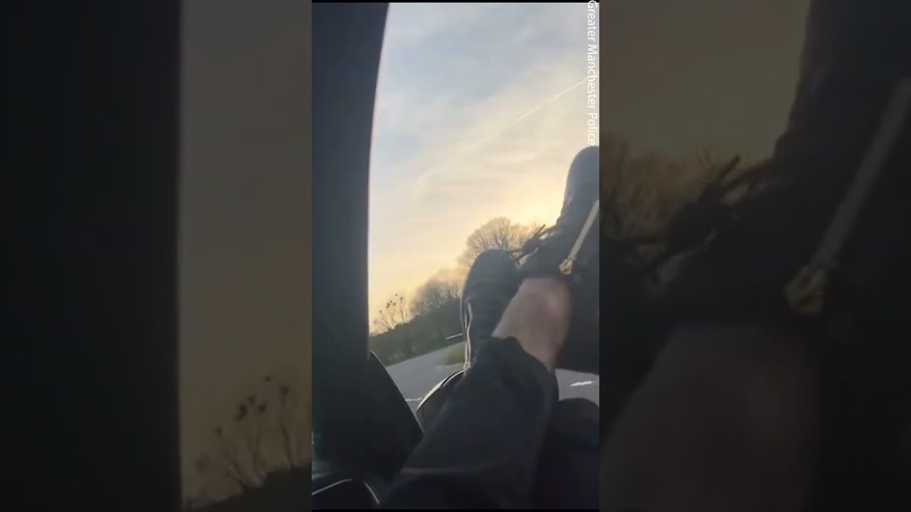 Man Films Himself Driving Dangerously With Feet Out Of Window