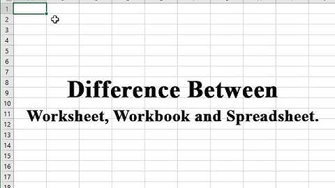 Microsoft Excel for Beginners Lesson 2 Difference Between Workbook and Worksheet