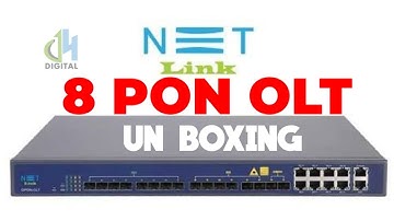 NETLINK GPON 8PORT OLT Unboxing