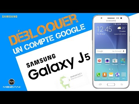 Débloquer un compte Google Samsung J5 Sans PC Sans OTG Android 6.0.1