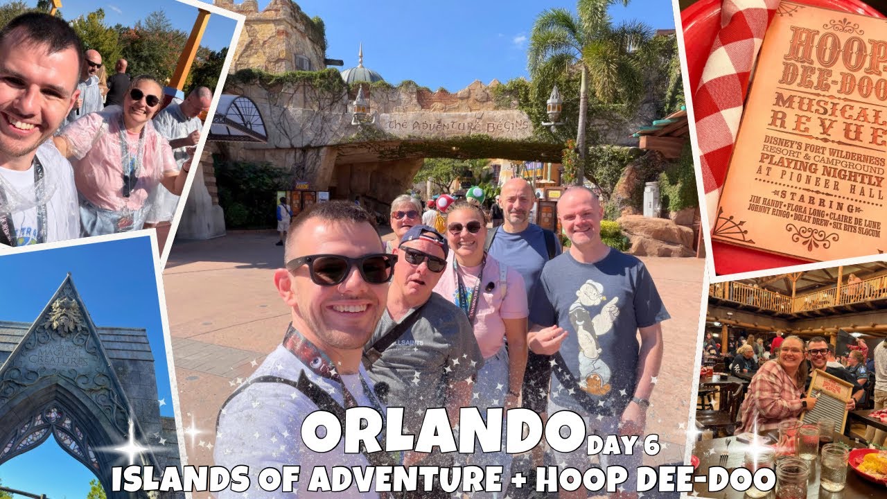 Orlando Day 6 💦 | Universal Islands of Adventure | Hoop Dee Doo Musical Revue