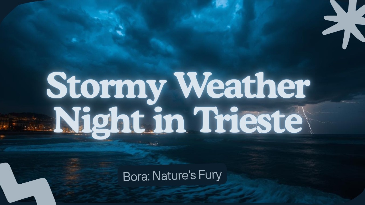 Bora stormy weather night