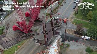 Michigan / Hohman Bridge Erection - September 2023