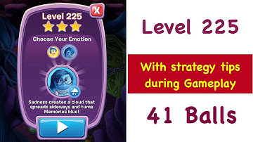Inside Out Thought Bubbles Level 225 NEW 41 balls Tips and Strategy Walkthrough