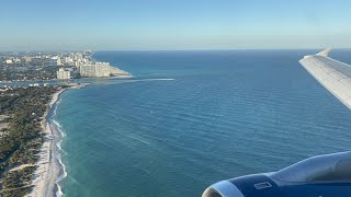 Jetblue A320 Beautiful Evening Landing Into Fort Lauderdale-Hollywood International Airport Kfll