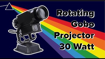 How to install a logo lens in a 30 Watt rotating gobo projector.