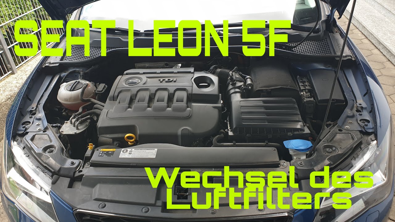Seat Leon 5f 2.0 Tdi Luftfilter Wechseln www.youtube.com
