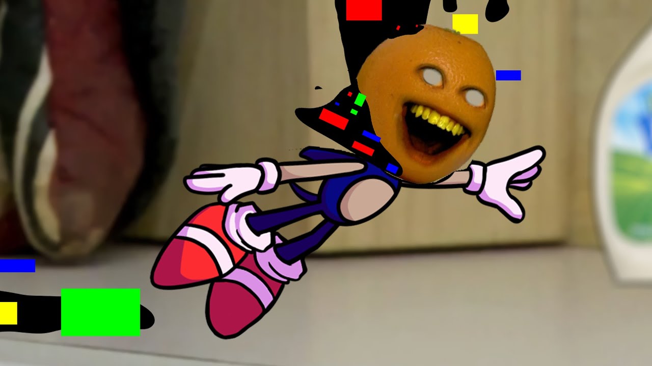 FNF SONIC.EXE Confronting Yourself Vs Pibby Annoying Orange Sings Sliced (FNF Song Sliced Cover)