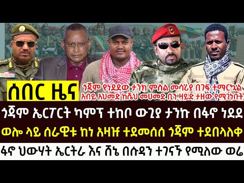 የሕዳር 6 2018 የእለቱ ሰበር እና አበይት ዜናዎች Ethiopian News Today Sat Nov 15