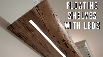DIY Floating Shelves with Custom LEDs