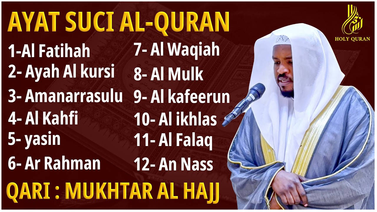 Alquran Dengan Suara Yang Sangat Indah | Alfatiha, Alkahfi,Yasin,Alwaqia, Arrahman,Almulk Almoeathat