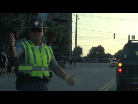 Honking at the Police - We were all frustrated, but the SCHP gave the drunken pedestrians 30 minutes to cross. I should've taken a nap.