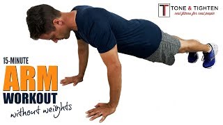 15-Minute At Home Arm Workout Without Weights - No Equipment