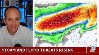 Stormy pattern setting up