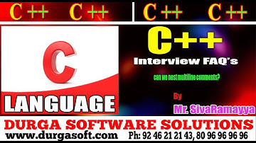 C++ tutorial || Inter view Faq