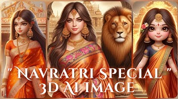 NAVRATRI & DURGA PUJA SPECIAL 3D AI IMAGE KAISE BANAYE " BING IMAGE CREATOR TUTORIAL HINDI "