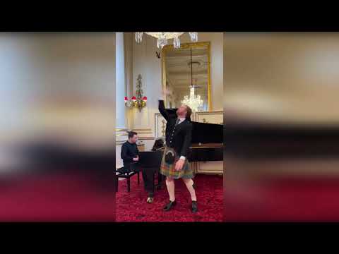 Scots in stitches by Prince Harry lookalike's opera rendition of midge song for St. Andrew's Day