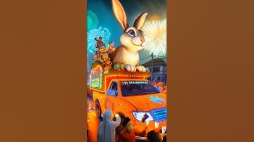 replika kelinci raksasa takbir keliling 2025 #shorts #takbiran #takbirkeliling #idulfitri #rabbit