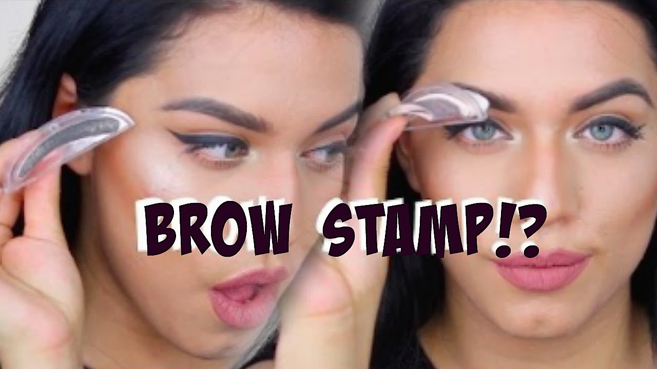 STAMP ON EYEBROWS!!! 1 SECOND BROWS!? YouTube