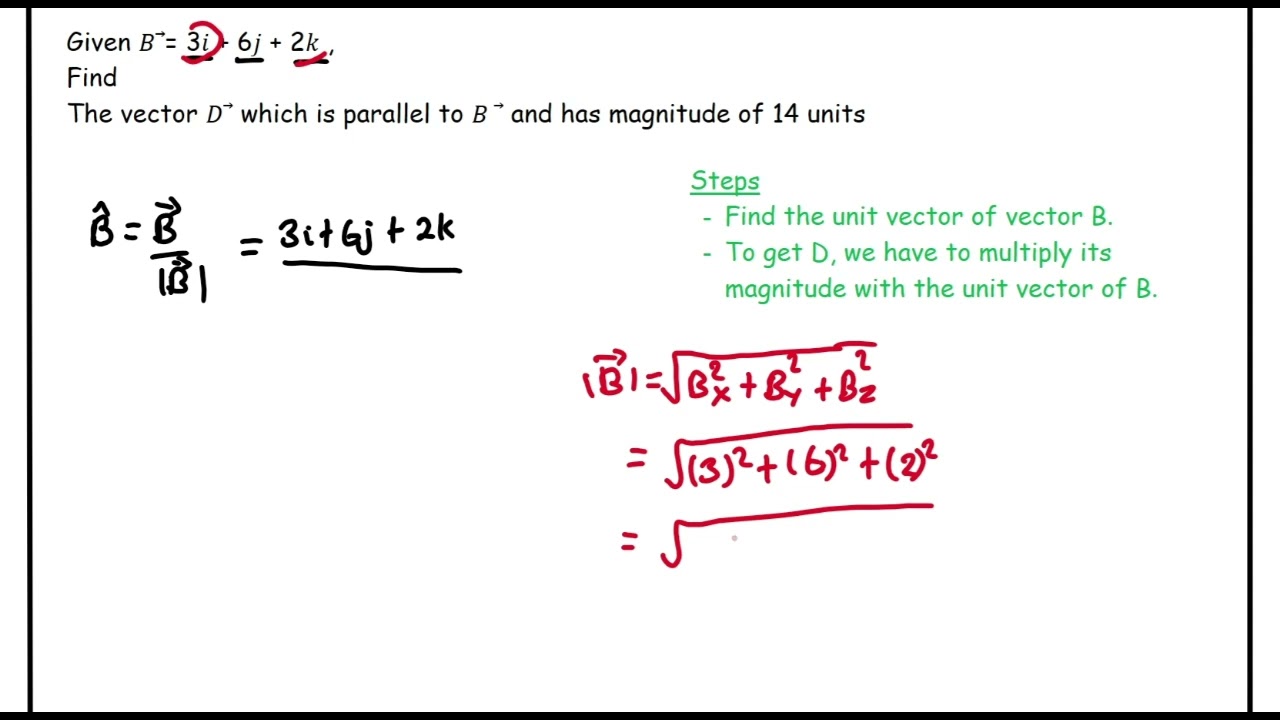 3d parallel vectors