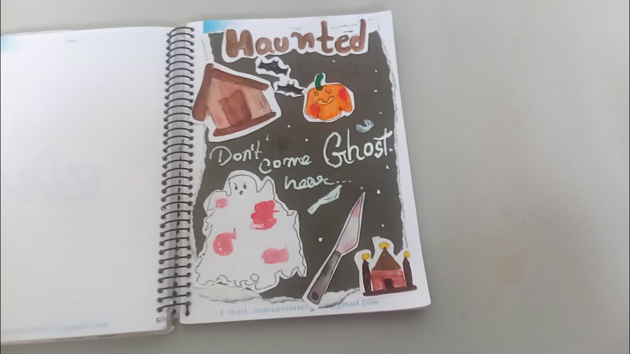 Haunted journal with tutorial |  Haunted journal 👻
