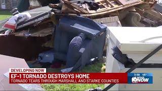 Marshall County woman on long road to recovery after tornado destroys home