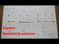 Matchstick patternsalgebra6th classncert