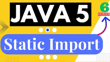 6. JAVA5 Features " Static Import " || API POTHI || JAVA 5