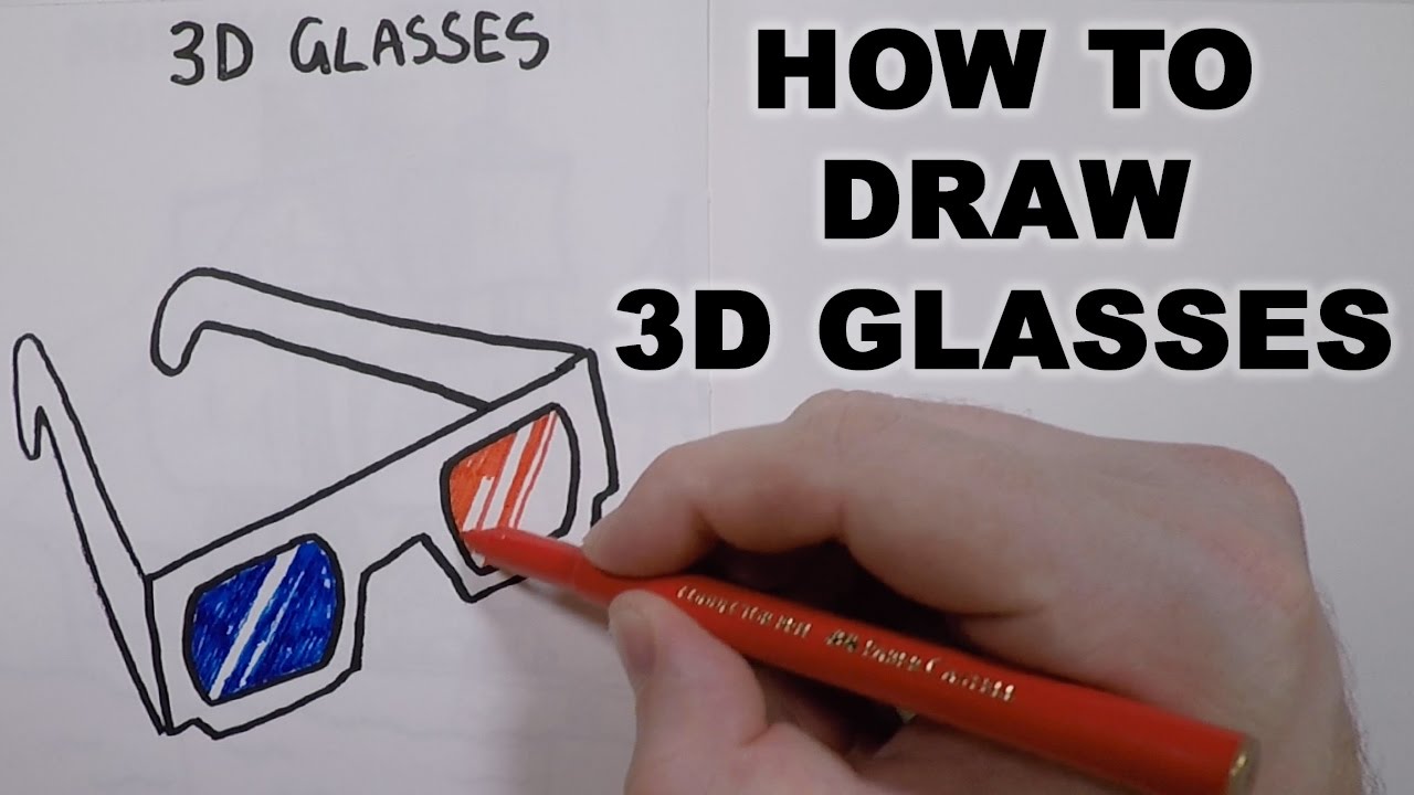 how-to-draw-3d-glasses-youtube