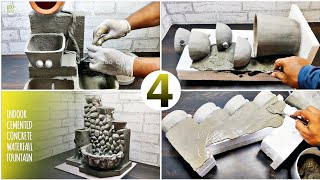 Cement Craft  DIY Amazing Top 4 Indoor Tabletop Waterfall Fountains | Cemented Life Hacks