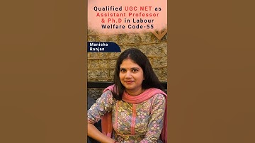 Qualified UGC NET with 99.15 %tile in Labour Welfare Code-55. Congratulations Manisha Ranjan🎉
