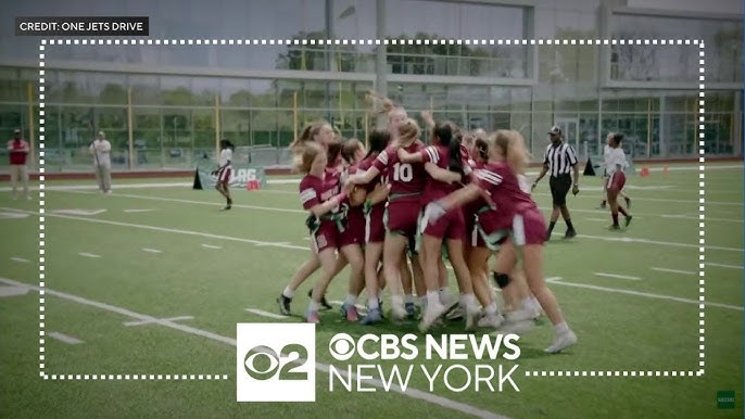 New Jersey State Champion Girls Flag Football Team Celebrates Victory