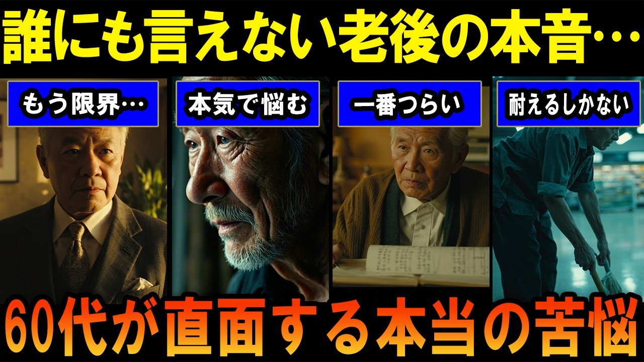 【シニアの本音】誰にも言えない…60代が抱える本当の苦悩30選｜リアルな口コミ 
