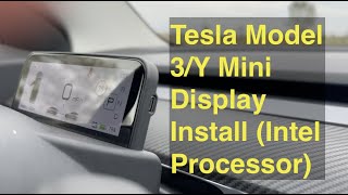 Tesla Model 3 Mini Display Install Intel Processor