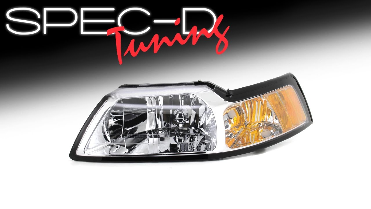 1999-2004 Ford Mustang Factory Style Headlights w/ Amber