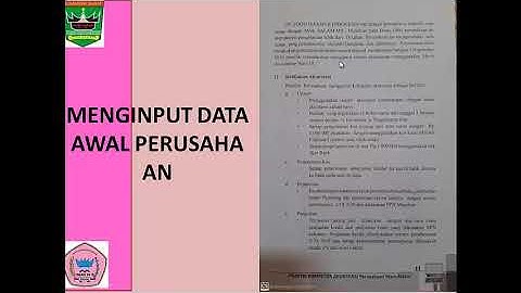 MEMASUKAN DATA INFORMASI AWAL PERUSAHAAN MENGGUNAKAN APLIKASI MYOB 18 ED