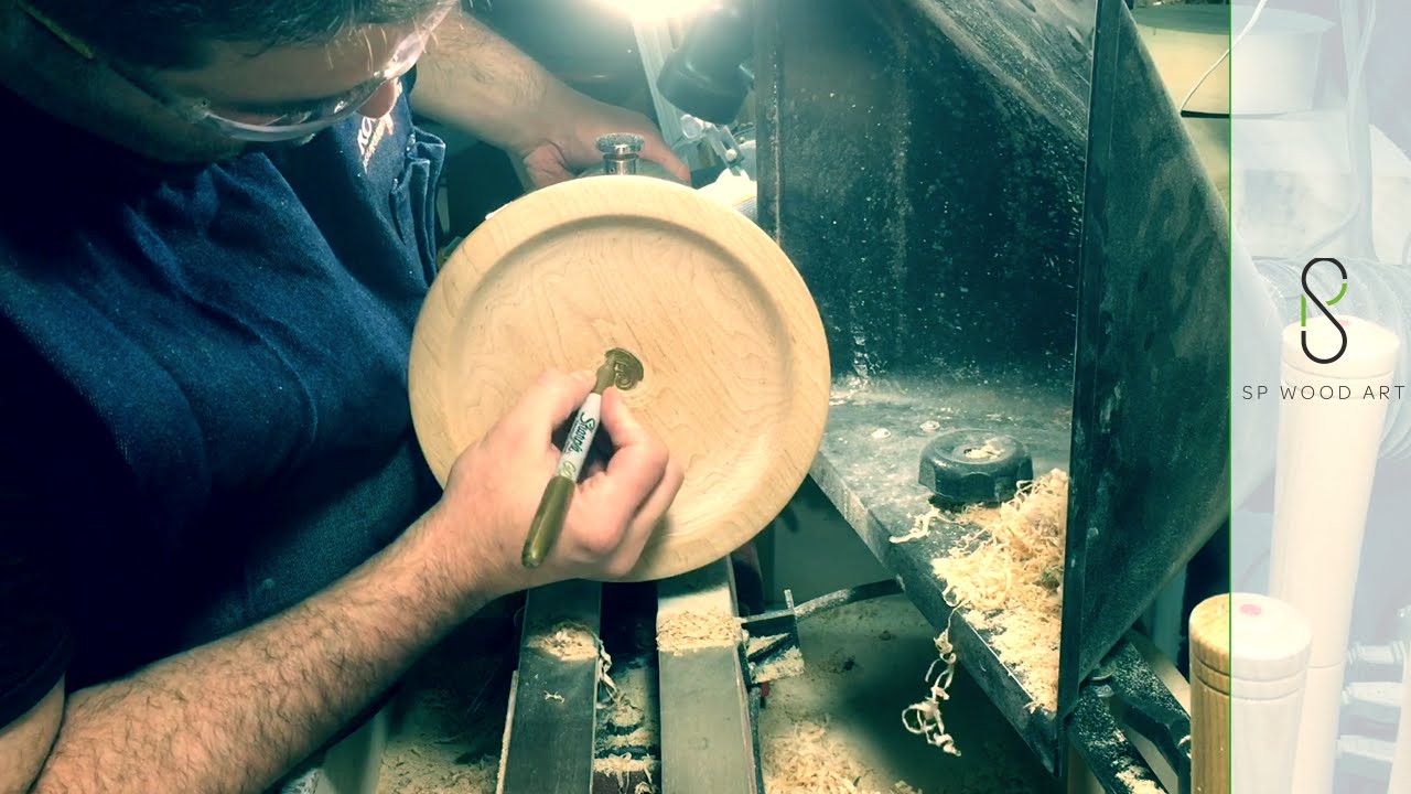 Permanent Markers and India Ink on a Wood Turned Plate YouTube