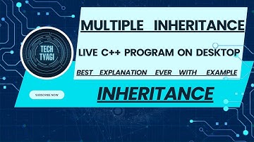 c++ program of multiple inheritance | Multiple Inheritance in c++ | Explained in Hindi 😃😃