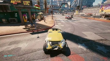 cyberpunk 2077 driving around with the minimap off is more immersive