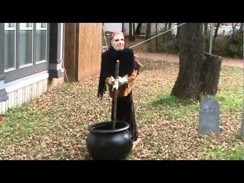 homemade halloween animatronic witch